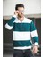 Yaounde Çift Renkli Yarım Fermuarlı Yakalı Erkek Sweatshirt 1