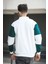 Yaounde Çift Renkli Yarım Fermuarlı Yakalı Erkek Sweatshirt 3