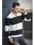 Yaounde Çift Renkli Yarım Fermuarlı Yakalı Erkek Sweatshirt 1