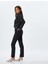 Yüksek Bel Kot Pantolon Slim Fit Düz Paça Düğmeli Pamuklu - Slim Straight Fit Jean 2