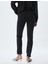 Yüksek Bel Kot Pantolon Slim Fit Düz Paça Düğmeli Pamuklu - Slim Straight Fit Jean 4