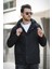 Quito Slim Fit Bağcık Detaylı Su Itici Kapüşonlu Erkek Mont 1