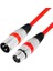 E4004B 8 Metre XLR Erkek-Dişi Mikrofon Kablosu, Kırmızı 3