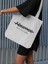 Absence Art Tasarım Kalın Beyaz Su Geçirmez Kanvas Tote Bag, Bez Çanta, Shopper Bag 1