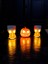 Cadılar Bayramı 3'lü Set - 1 Bal Kabağı ve 2 Mumluk, Halloween Dekor, Tealight Mumluk 3