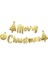 Merry Christmas Kaligrafi Banner Gold 1