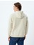 Kapşonlu Sweatshirt Oversize Slogan Baskılı Kanguru Cep Detaylı Şardonlu Pamuk Karışımlı 4