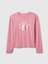 Kız Çocuk Pembe Gap Logo Relaxed T-Shirt 2