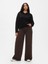 Kadın Kahverengi Mid Rise Ultrasoft Baggy Jean Pantolon 5