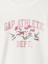 Kız Çocuk Kırık Beyaz Gap Logo Relaxed T-Shirt 3