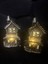 2 Adet Mini Tealight Ev Şeklinde Mum 10CM Günışığı Renk Cadılar Bayramı Dekor Parti Malzemeleri 1