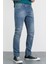 Hlt Jeans Erkek Açık Mavi Taşlamalı Slim Fit Denim Jeans Kot Pantolon HLTHE001943A 1