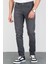 Hlt Jeans Erkek Koyu Gri Slim Fit Dar Kesim Esnek Likralı Denim Jeans Kot Pantolon Hltvalgrey-K 5