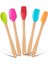 Indigo 5 Li Renkli Bambu Silikon Spatula Seti Uzun 26CM 1