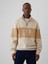 Erkek Bej Vintage Soft Gap Logo Oversized Pullover Sweatshirt 1