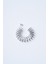 Oval Spring Silver Çelik Küpe 1