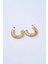 Oval Spring Gold Çelik Küpe 2