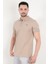 John Borners Erkek Vizon Polo Yaka T-shirt Pamuklu Serin Tutan Regular Fit 2061 1