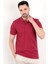 John Borners Erkek Bordo Polo Yaka T-shirt Pamuklu Serin Tutan Regular Fit 2061 1