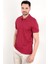 John Borners Erkek Bordo Polo Yaka T-shirt Pamuklu Serin Tutan Regular Fit 2061 4