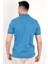 John Borners Erkek Mavi Polo Yaka T-shirt Pamuklu Serin Tutan Regular Fit 2061 2