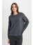 Regular Fit Normal Kesim Lila Triko Kazak 3