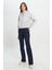 Loose Fit Rahat Kesim Kapitone Detaylı Gri Bomber Ceket 4