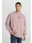 Loose Fit Rahat Kesim %100 Pamuk Bisiklet Yaka Şardonlu Sweatshirt 2
