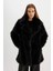 Uzun Pelüş Kaban Oversize Geniş Kalıp Çıtçıtlı A4653AX24WN 3