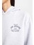 Regular Fit Kapüşonlu Baskılı Kalın Sweatshirt D6720AX24WN 5