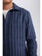 Regular Fit Polo Yaka Çizgili Oduncu Uzun Kollu Gömlek A8031AX24AU 5