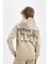 Erkek Çocuk Oversize Geniş Kalıp Sırt Baskılı Kapüşonlu Sweatshirt D3970A824WN 1