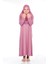 Pratik Çocuk Namaz Elbisesi 8-12 Yaş Pembe 1