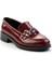 Bordo Rugan Kadın Loafer Ayakkabı K01641012008 3
