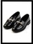 Siyah Kırışık Rugan Kadın Loafer Ayakkabı K01879100508 1