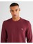 Erkek Bordo Regular Fit Bisiklet Yaka Kazak 8030210.638 4