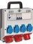 IP44 Lisanslı Şantiye Kullanımına Uygun Duvar Tipi Sigorta Şalterli Güç Dağıtıcısı 4/16A - 3x Ls 230V/16 A 1