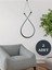 Siyah Modern Sonsuzluk Sarkıt LED Avize Beyaz Işık Salon Mutfak Oda Hol LED Avize (2 Adet) 1