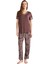Kadın Mürdüm Pijama Takım 9731 3