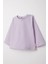 Kız Çocuk Uzun Kollu Tişört Basic 1-4 Yaş, Açık Lila 3