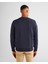 Erkek Lacivert Regular Fit Bisiklet Yaka Logolu Sweatshirt 2015085.433 2