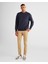 Erkek Lacivert Regular Fit Bisiklet Yaka Logolu Sweatshirt 2015085.433 3