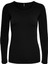 Kadın Siyah Basic Uzun Kollu T-Shirt Bluz - 15204712 4