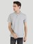 Regular Fit Polo Yaka Düz Erkek Gri Kısa Kol Tişört 4