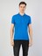 Slim Fit Polo Yaka Erkek Mavi Kısa Kol Tişört Cl1040747 4