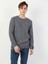 Slim Fit Yuvarlak Yaka Erkek Mavi Kazak 3