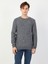 Slim Fit Yuvarlak Yaka Erkek Mavi Kazak 4