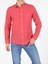 Slim Fit Shirt Neck Erkek Kirmizi Uzun Kol Gömlek 1