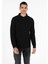 Regular Fit Balıkçı Yaka Erkek Siyah Kazak Cl1051638 3