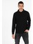 Regular Fit Balıkçı Yaka Erkek Siyah Kazak Cl1051638 5